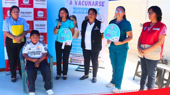 3,012 Niños, Niñas y Adolescentes serán vacunados contra el Virus de Papiloma Humano en la RIS Chilca Mala. 