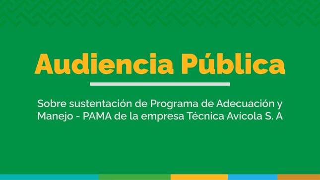 Audiencia Pública empresa Técnica Avícola S. A