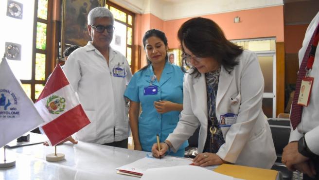 Minsa: Hospital San Bartolomé recibe donación de equipos para fortalecer docencia de estudiantes de ciencias de la salud