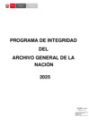Vista preliminar de documento Programa de Integridad del AGN - 2025