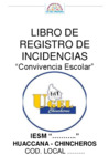 Vista preliminar de documento LIBRO DE REGISTRO DE INCIDENCIA 2025 - CONVIVENCIA ESCOLAR