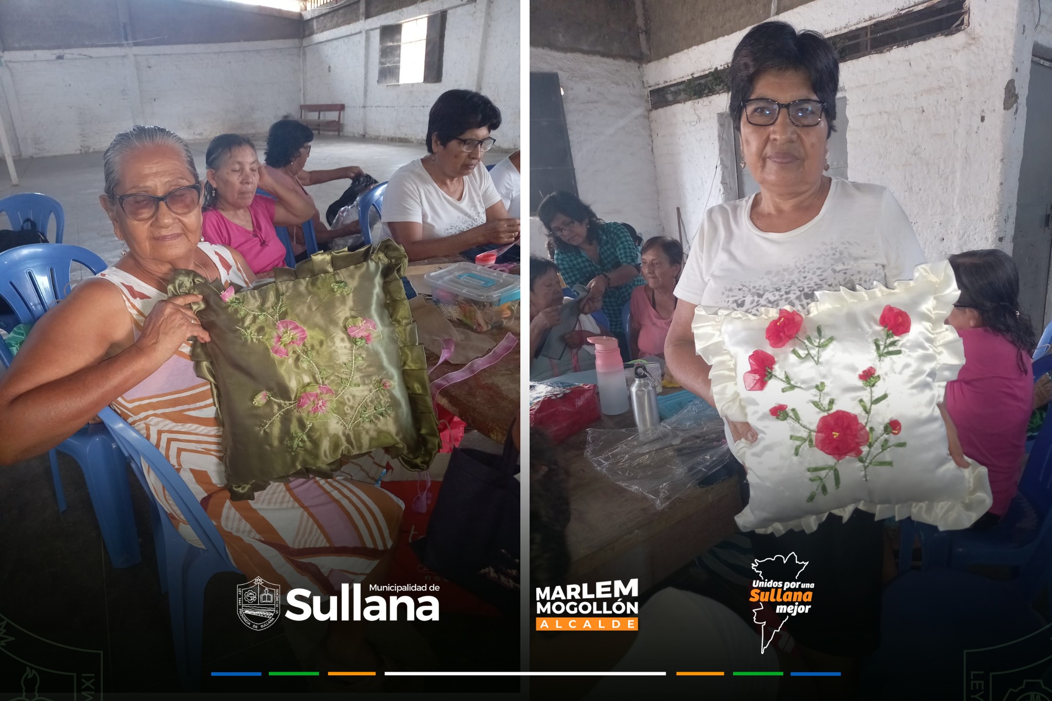Municipalidad Provincial de Sullana: Adultos mayores de Villa Primavera muestran su talento en confección