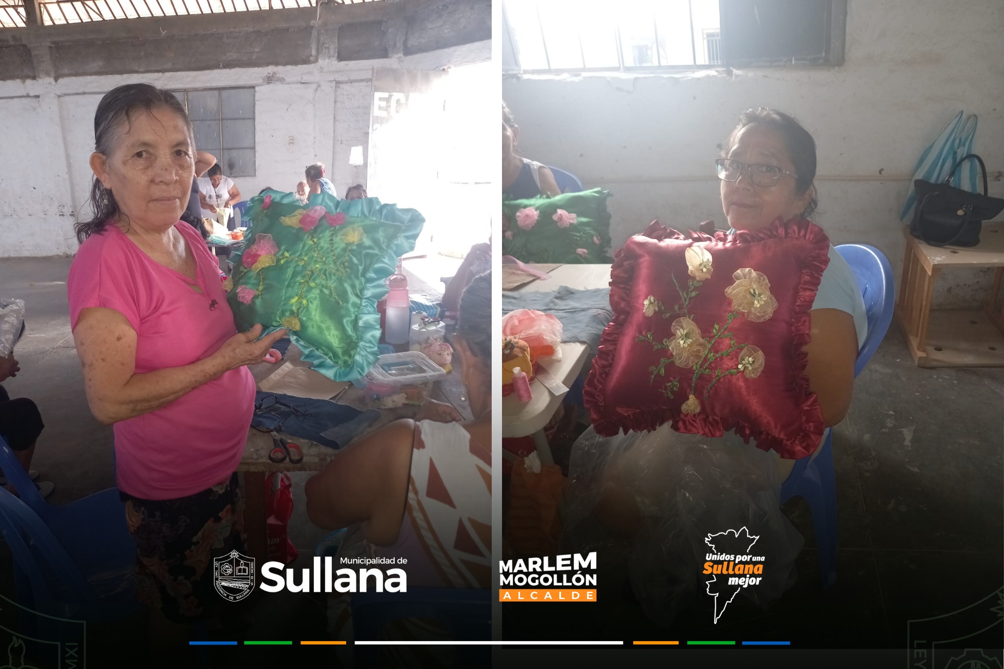 Municipalidad Provincial de Sullana: Adultos mayores de Villa Primavera muestran su talento en confección