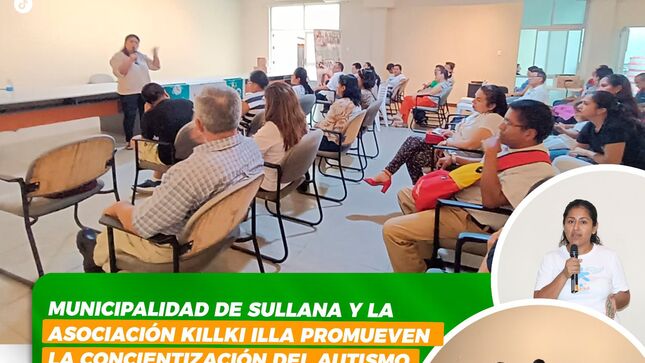 Municipalidad de Sullana y Asociación Killki Illa promueven concientización sobre el autismo  