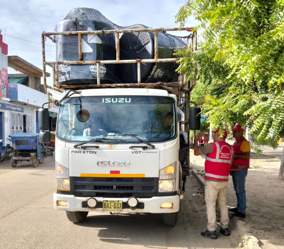 Sullana: multan 13 vehículos de carga pesada por transitar en zonas no autorizadas