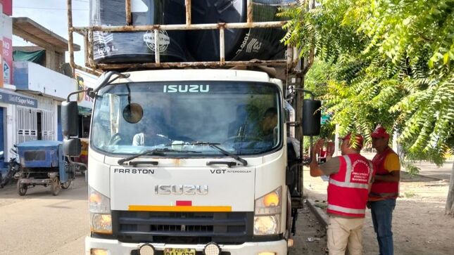 Sullana: multan 13 vehículos de carga pesada por transitar en zonas no autorizadas  