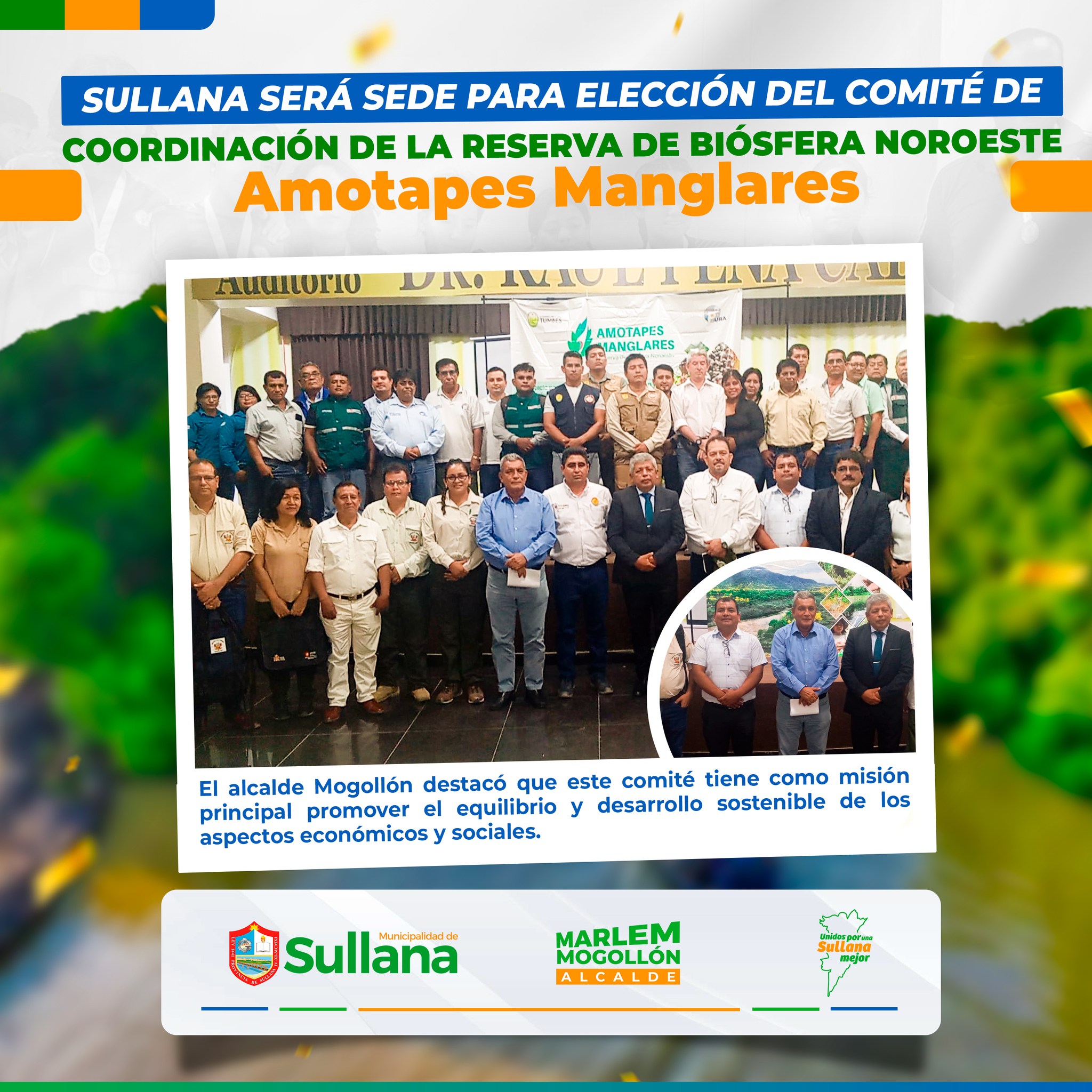 Sullana será sede para elección del Comité de Coordinación de la Reserva de Biósfera Noroeste Amotapes Manglares