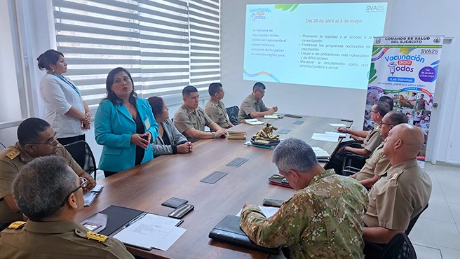 Ejército del Perú se suma a la Semana de Vacunación de las Américas
