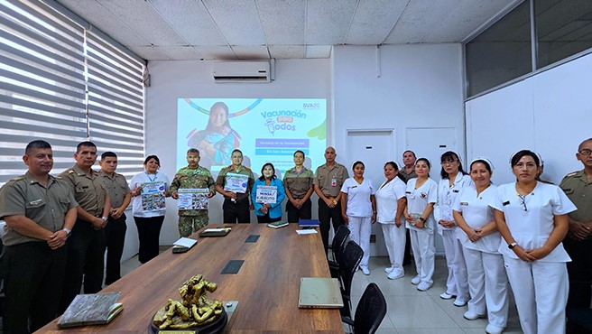 Ejército del Perú se suma a la Semana de Vacunación de las Américas