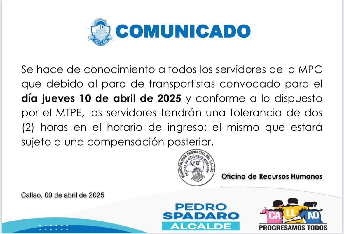 comunicado