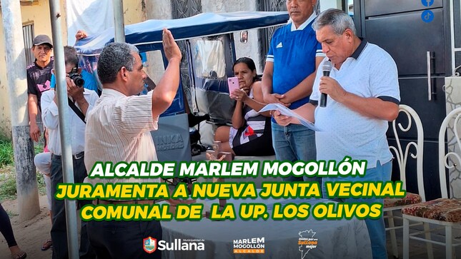 Alcalde Marlem Mogollón juramenta a líderes vecinales en Los Olivos 