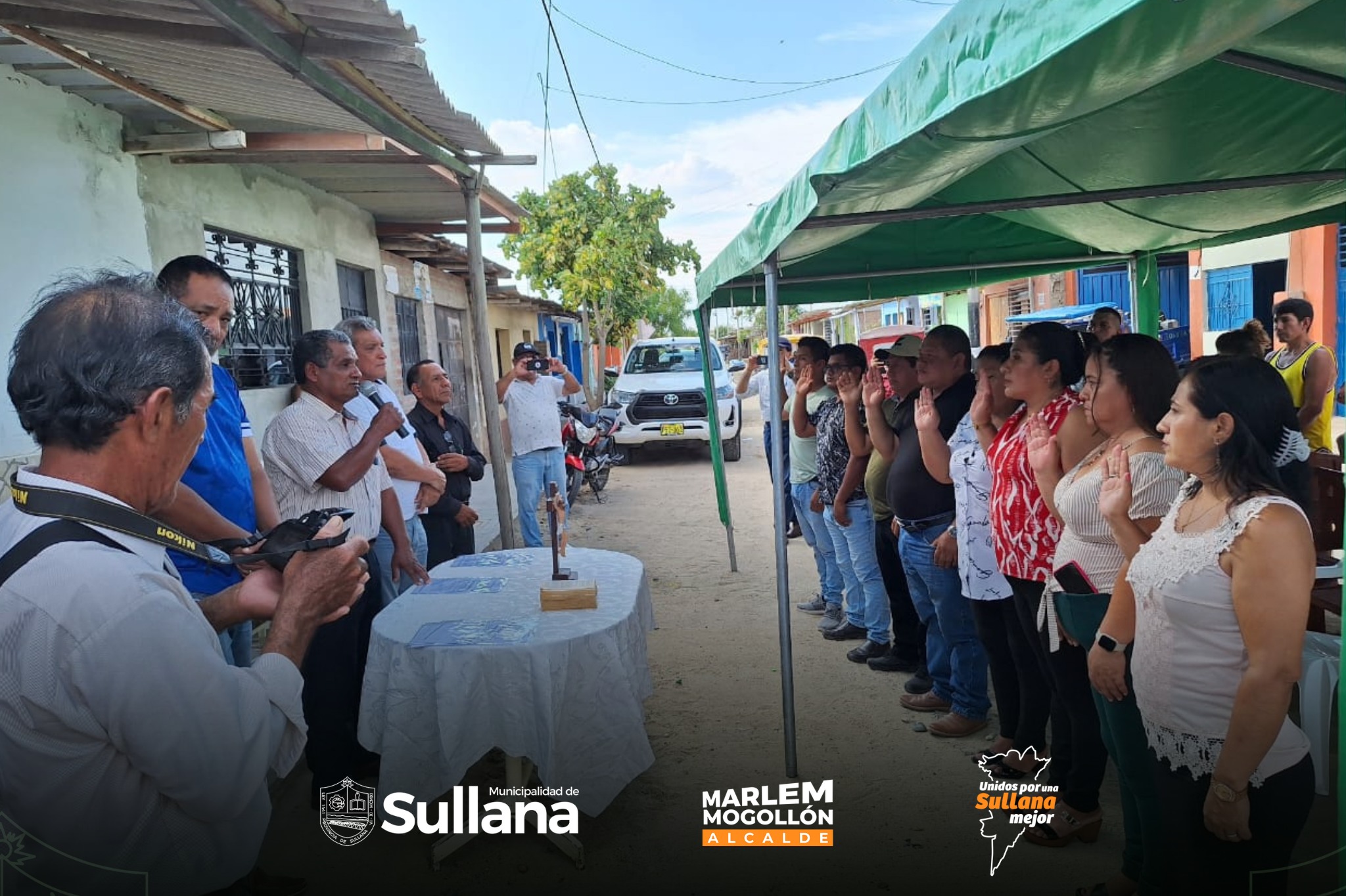 Alcalde Marlem Mogollón juramenta a líderes vecinales en Los Olivos