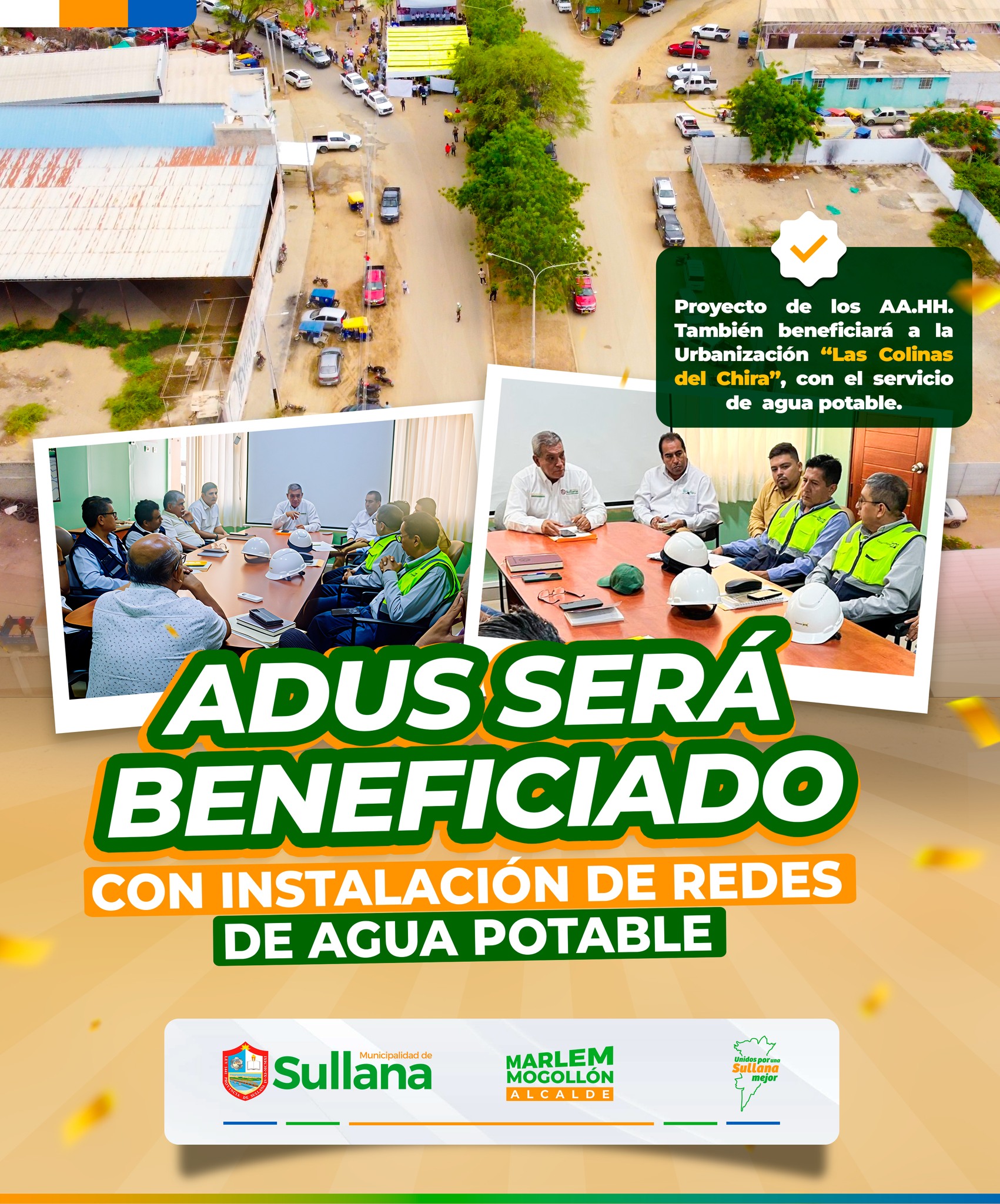 ADUS será beneficiado con instalación de redes de agua potable