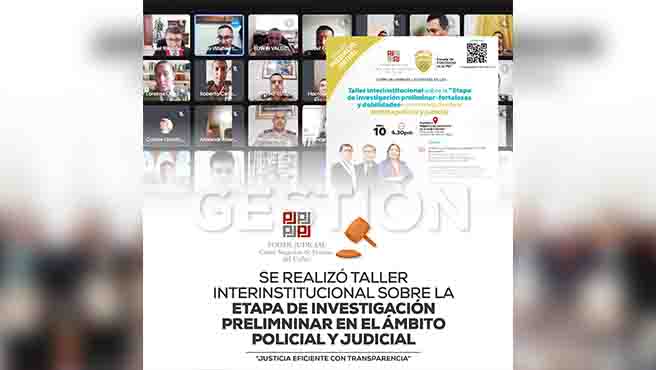 Comité de Damas de la Corte del Callao organizó Taller interinstitucional sobre Etapa de Investigación Preliminar en el ámbito policial-judicial