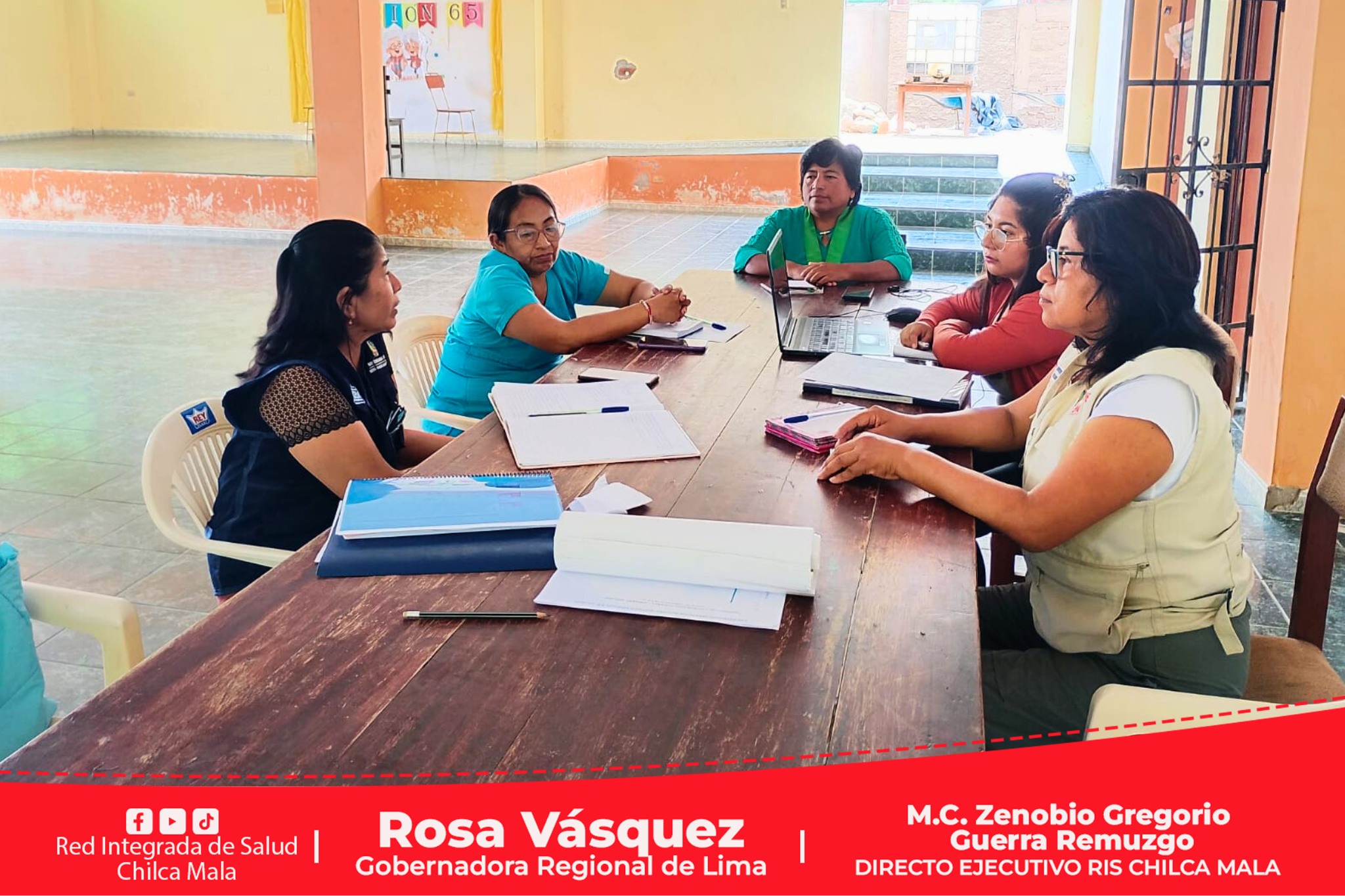 RIS Chilca Mala realiza mesa de trabajo con el Comité Distrital de Salud de Coayllo