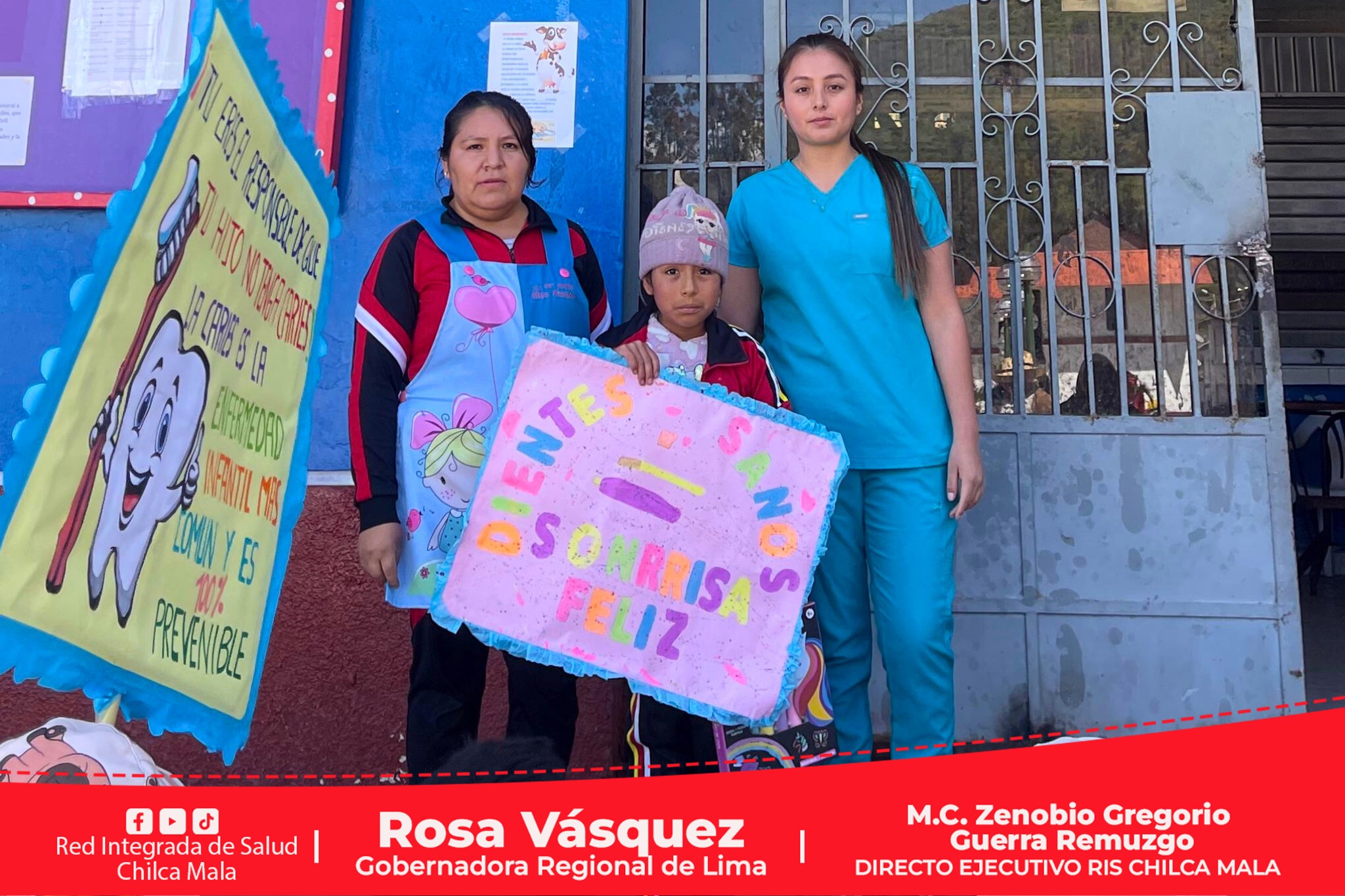 RIS Chilca Mala: Se realiza pasacalle por el "Día Nacional de la Promoción y la Protección Bucal Infantil"