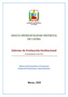 Vista preliminar de documento INFORME DE EVALUACION INSTITUCIONAL MDC_2024