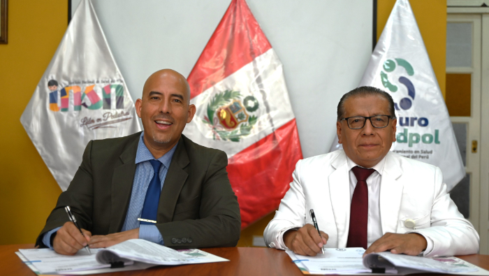 INSN firma convenio con Saludpol para brindar atención especializada a 30 000 niños y adolescentes