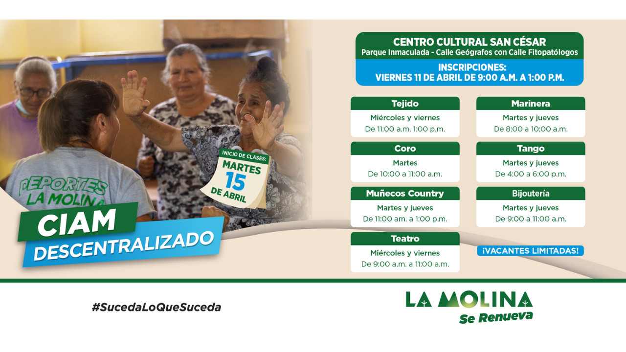 Municipalidad de La Molina abre quinto local de CIAM Descentralizado