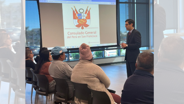 Consulado en San Francisco acerca sus servicios a la comunidad peruana en Las Vegas