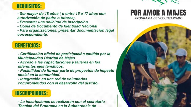 Programa de Voluntariado “Por Amor a Majes”