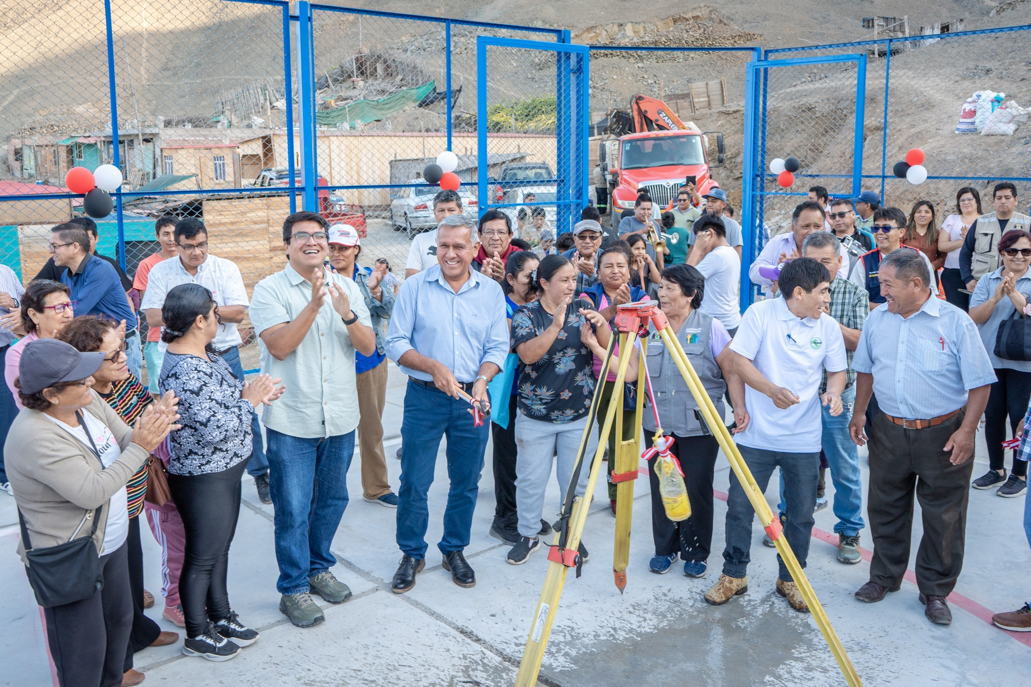 Municipalidad Provincial de Huaral inaugura losa deportiva en el centro poblado Nueva Estrella