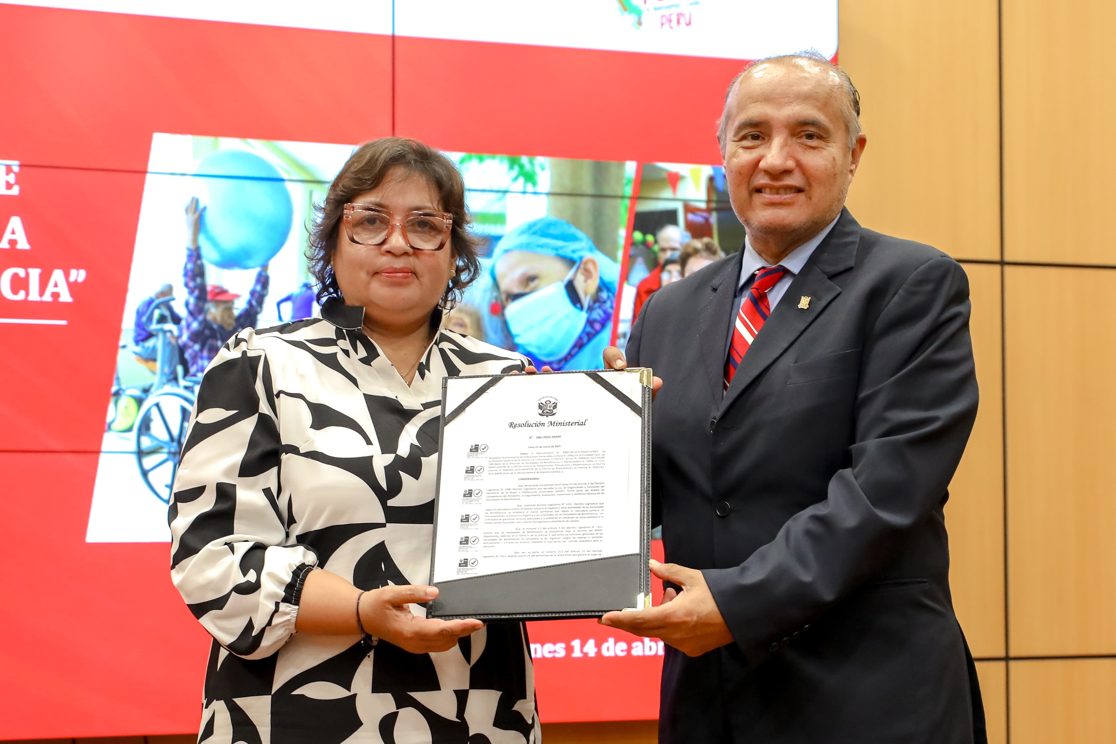 MIMP transfiere más de S/ 4.1 millones a Sociedades de Beneficencia para fortalecer servicios sociales en cuatro regiones