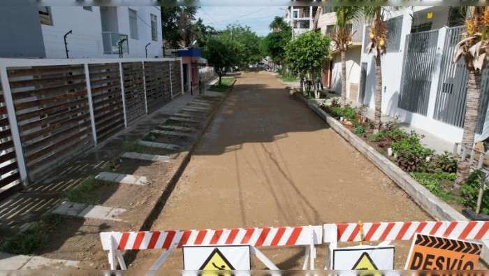Obra de pavimentación