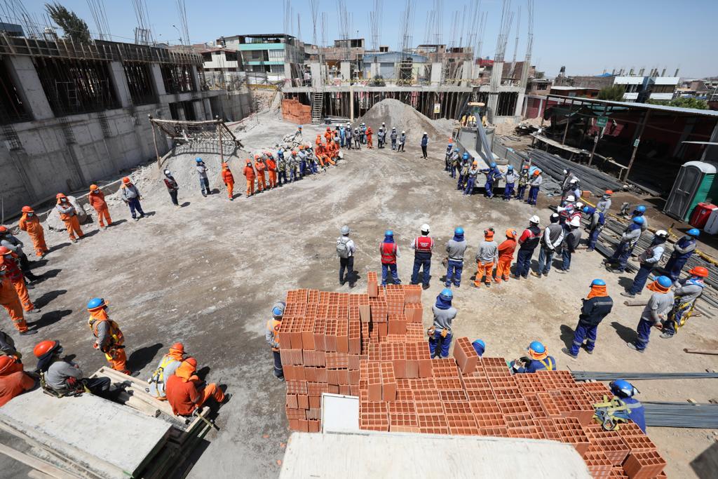 Foto en obra
