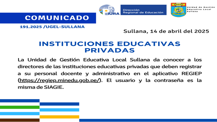 Comunicado N°191-2025