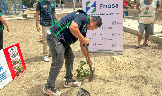 Enosa y Municipalidad de Veintiséis de octubre recuperan espacios públicos en A.H. San Sebastián 
