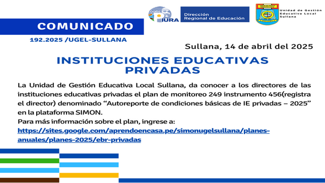 Comunicado N°192-2025