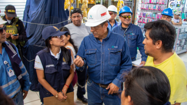 Enosa realiza inspección preventiva en Mercado para evitar riesgos eléctricos