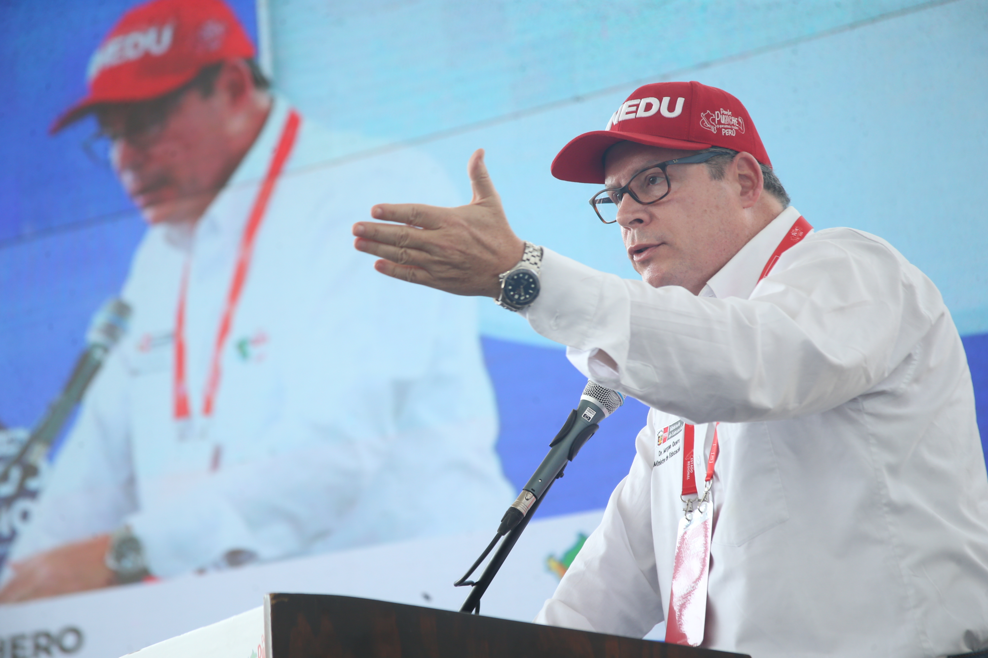 Ministro de Educación Morgan Quero: “Fortalecemos la infraestructura educativa porque la educación es prioridad nacional”