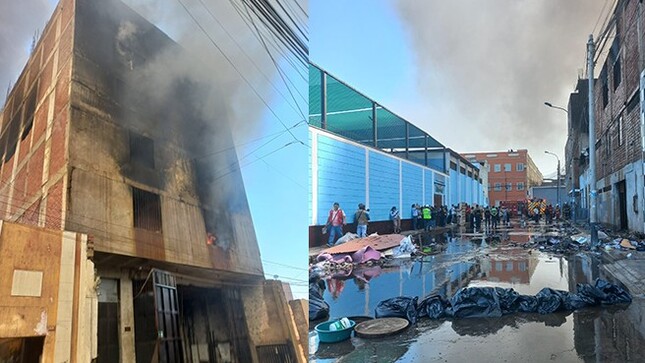 Incendio en Barrios Altos
