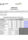Vista preliminar de documento 7. Comunicado: Fe de Erratas, resultado de evaluación de CV