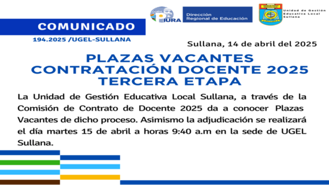 Comunicado N°194-2025