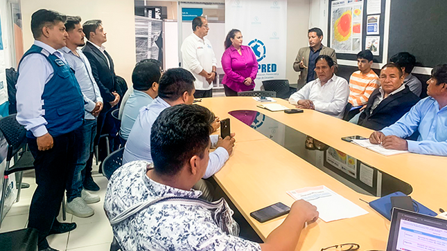 CENEPRED recibe a autoridades de 13 municipalidades para fortalecer la Gestión del Riesgo de Desastres