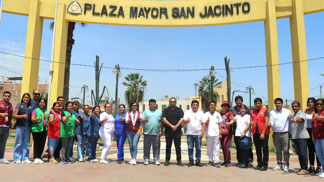 Exitosa Campaña Médica Gratuita se realizo en la Plaza Mayor de San Jacinto