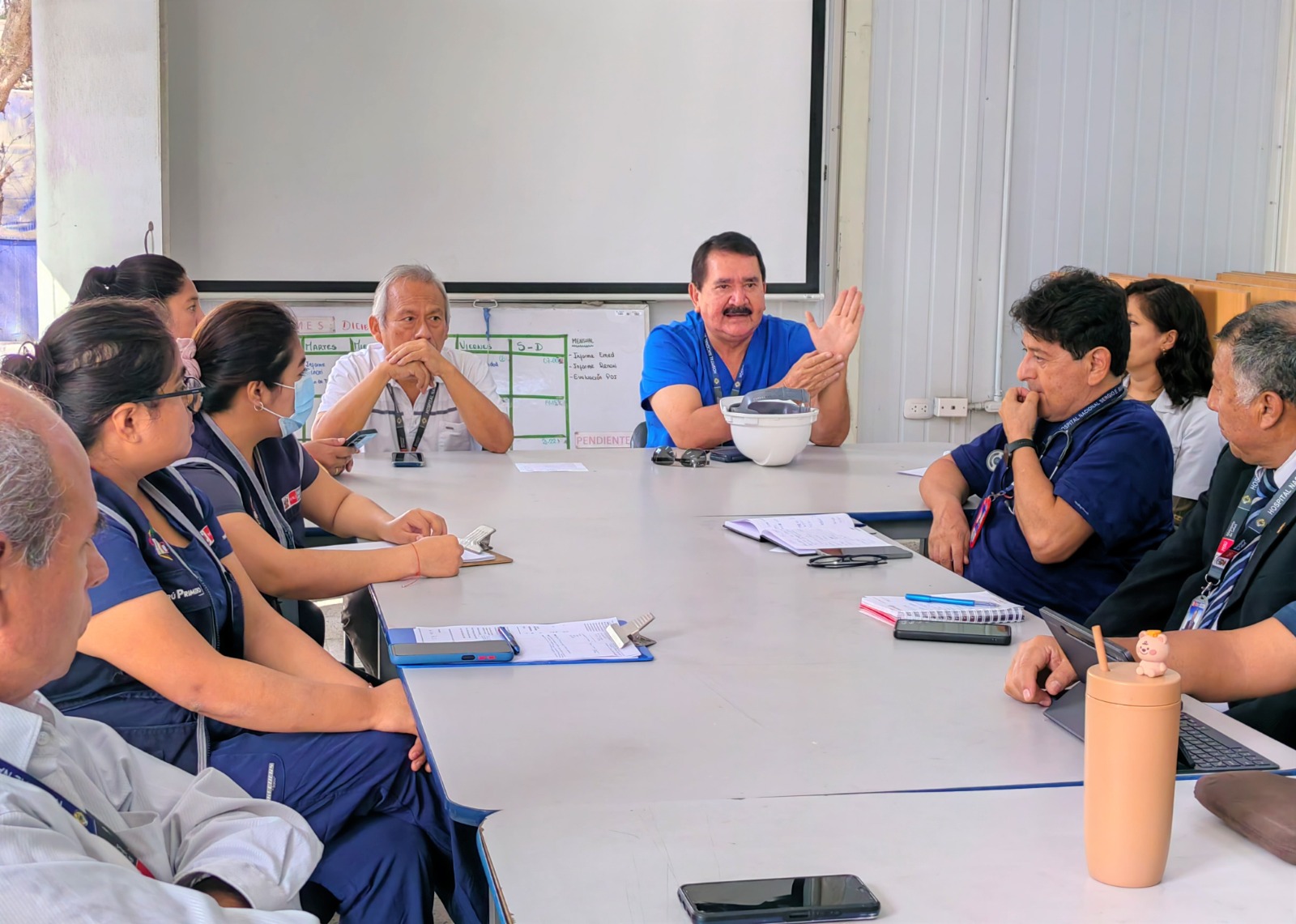 Grupo de Trabajo de Gestión de Riesgos y Desastres del HNSEB participó de Simulación Nacional ante sismo de gran magnitud