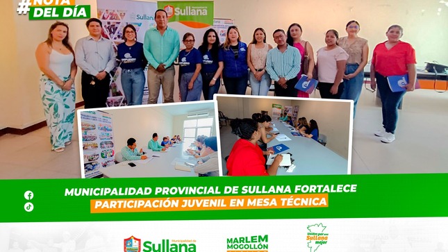 Municipalidad Provincial de Sullana fortalece la participación juvenil a través de asistencia técnica 