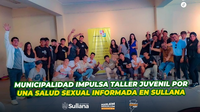 Municipalidad impulsa taller juvenil por una salud sexual informada en Sullana 
