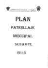 Vista preliminar de documento Plan de Patrullaje Municipal Sunampe 2025