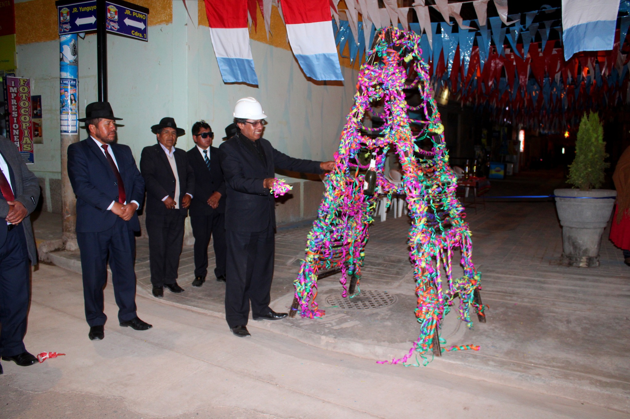 Inauguración de la obra denominado