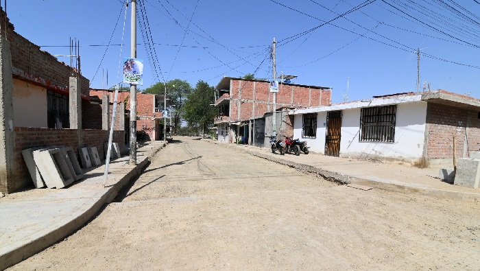 Obra de pistas y veredas