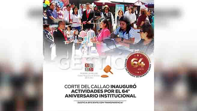 Corte Superior de Justicia del Callao inauguró actividades por el 64.° aniversario institucional