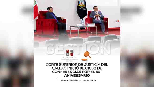 Corte Superior de Justicia del Callao inició ciclo de Conferencias por el 64° aniversario