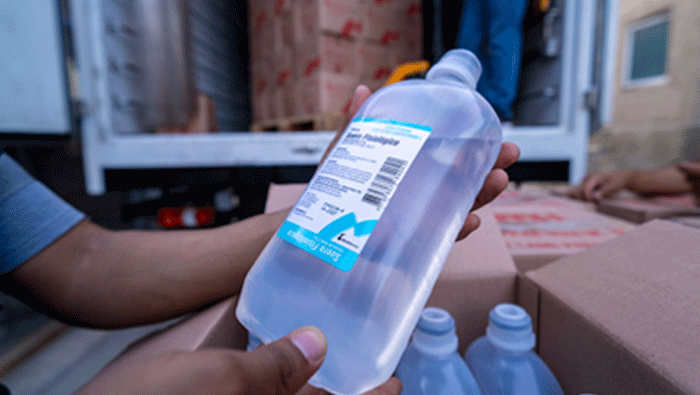 Cenares distribuye cloruro de sodio 0,9% a las unidades ejecutoras de Lima y regiones