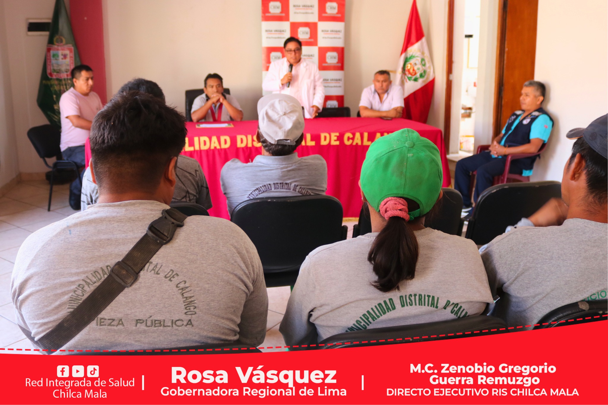 RIS Chilca Mala capacita en primeros auxilios a personal de la Municipalidad Distrital de Calango