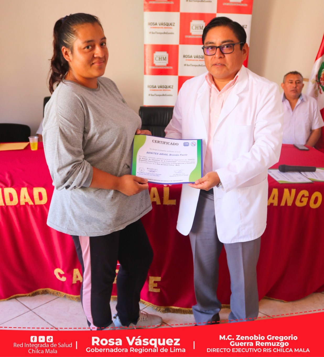 RIS Chilca Mala capacita en primeros auxilios a personal de la Municipalidad Distrital de Calango